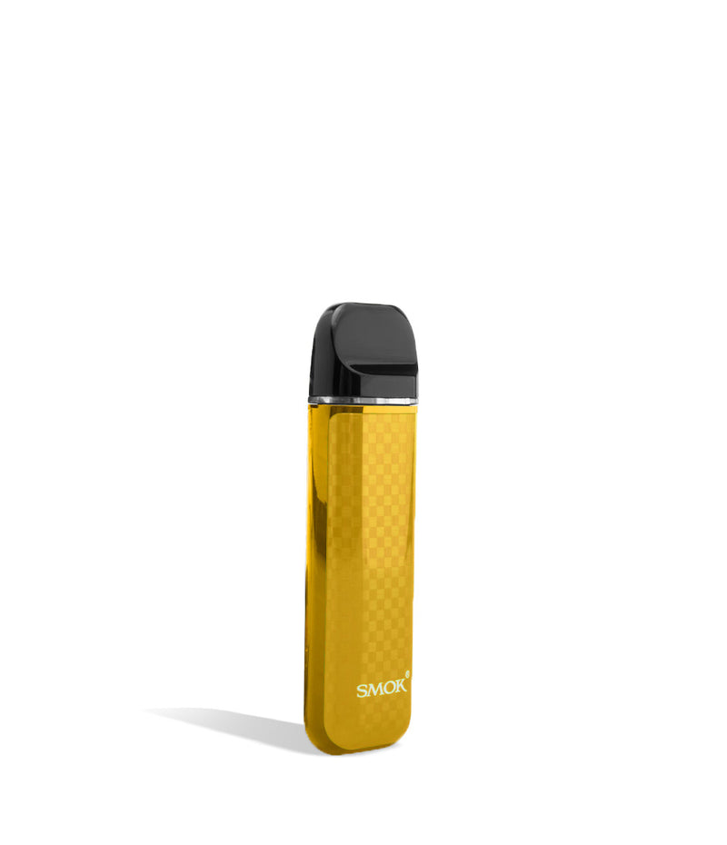 Gold Carbon Fiber side SMOK NOVO 3 25w Pod Mod System on white background