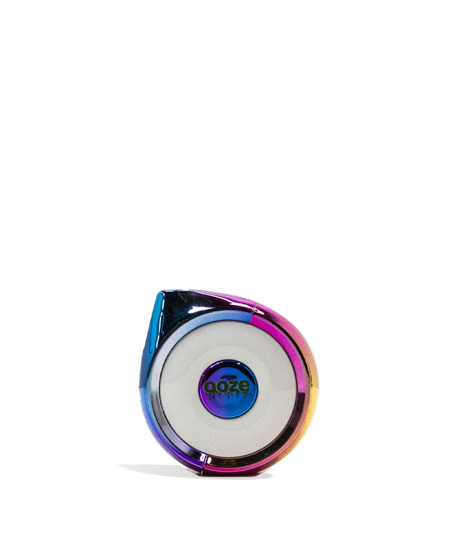 Rainbow Ooze Moves Cartridge Vaporizer and Wireless Speaker Front View on White Background