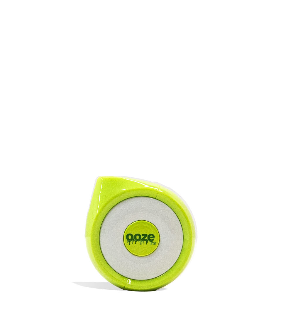 Slime Green Ooze Moves Cartridge Vaporizer and Wireless Speaker Front View on White Background