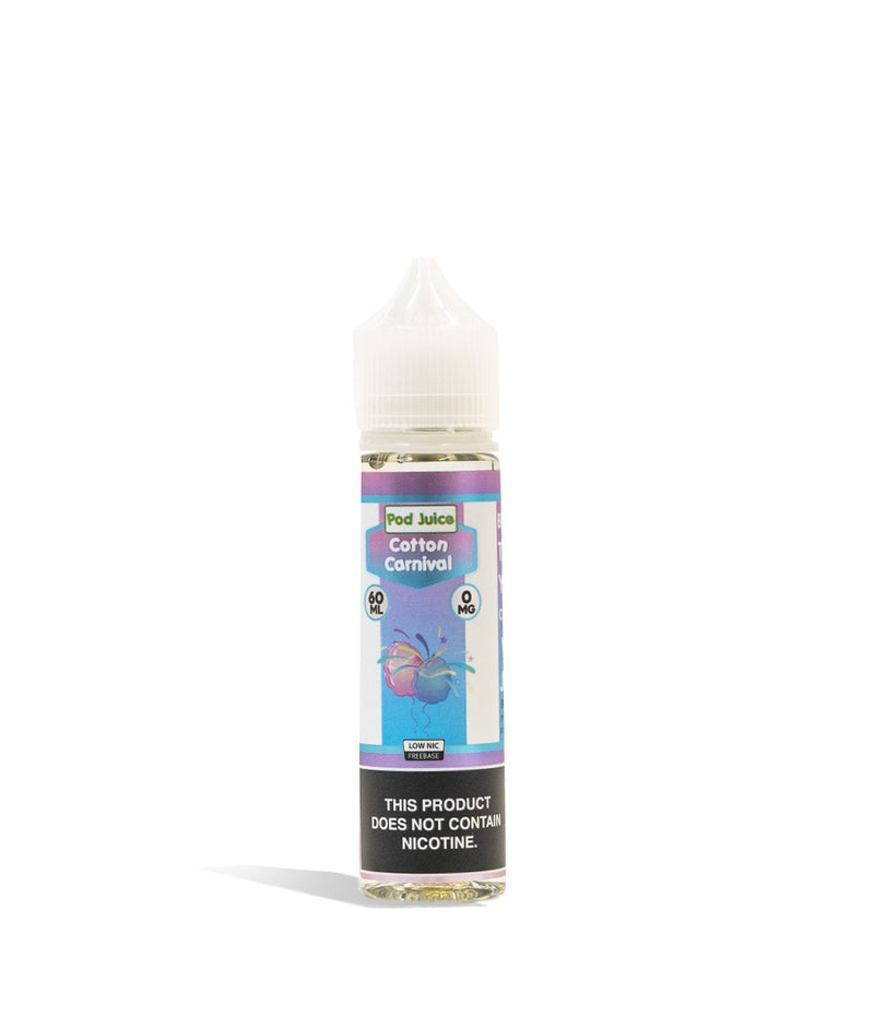 Cotton Carnival 0mg Pod Juice Freebase Nicotine 60ML on white studio background