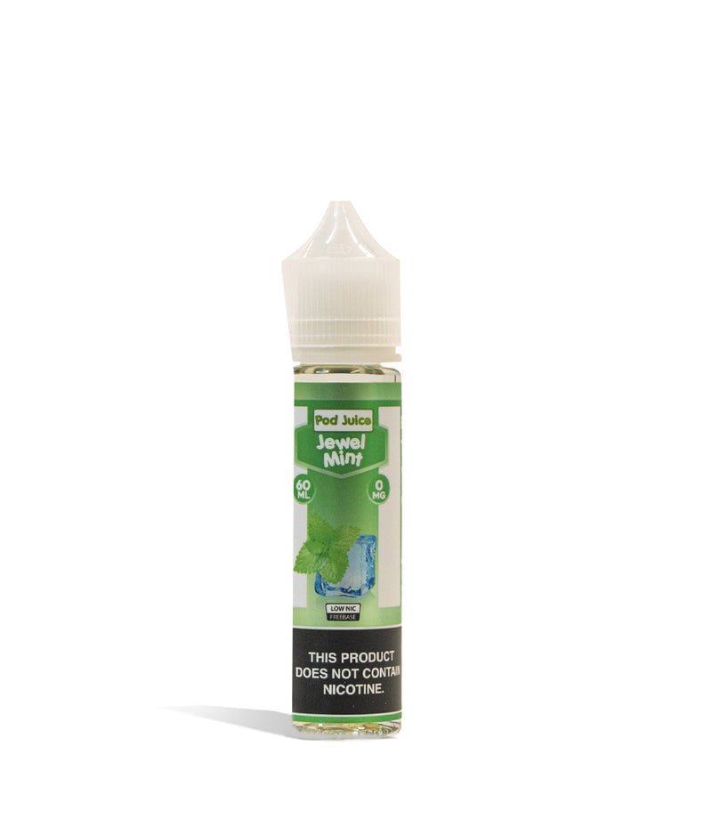 Jewel Mint 0mg Pod Juice Freebase Nicotine 60ML on white studio background