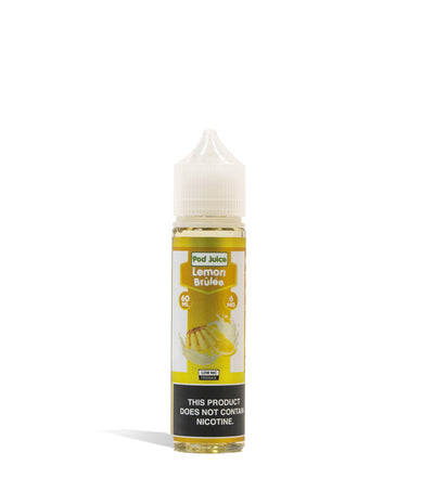 Lemon Brulee 6mg Pod Juice Freebase Nicotine 60ML on white studio background
