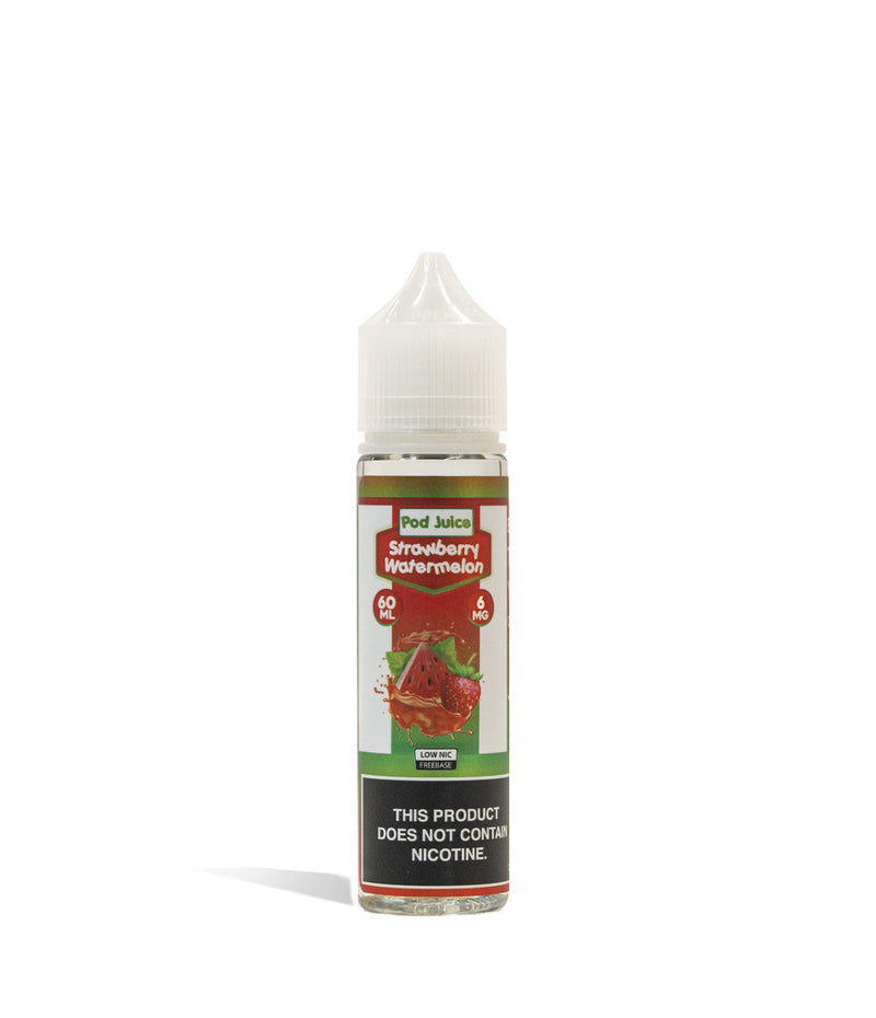 Strawberry Watermelon 6mg Pod Juice Freebase Nicotine 60ML on white studio background