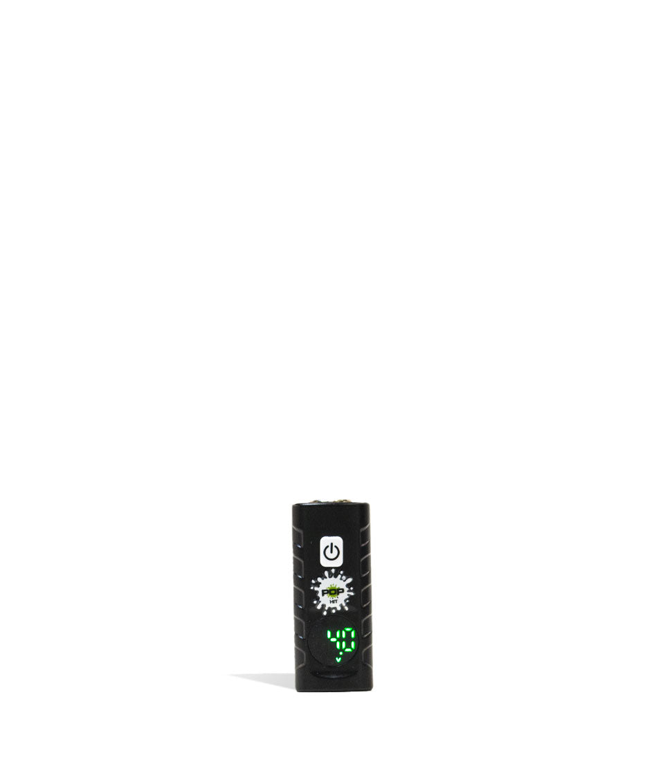 Black POP Hit Gear 500mah VV Cartridge Vaporizer 12pk Front View on White Background