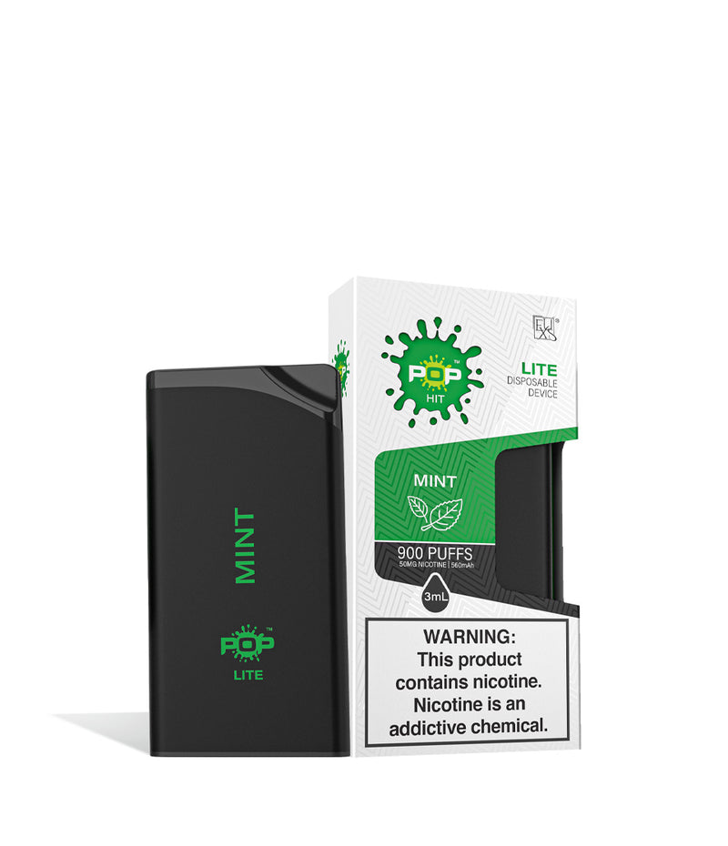 Mint POP Lite Disposable Device 10pk on studio background