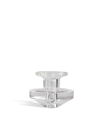 Clear Puffco Peak Carb Cap and Tether Directional Ball Cap on white background