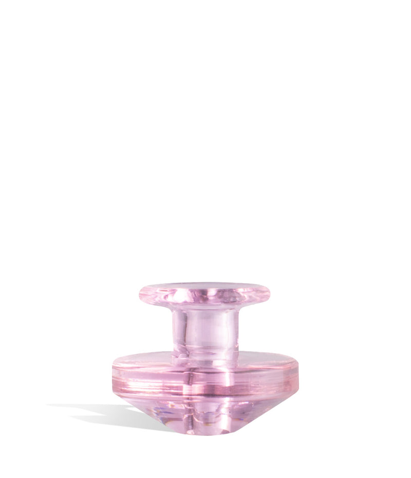 Pink Puffco Peak Carb Cap and Tether Directional Ball Cap on white background