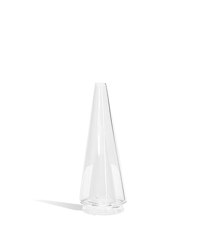 Clear Puffco Peak Pro Glass Front View on White Background