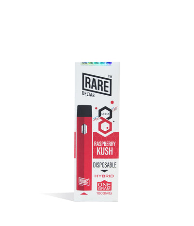 Raspberry Kush Rare Bar 1g D8 Disposable on white background