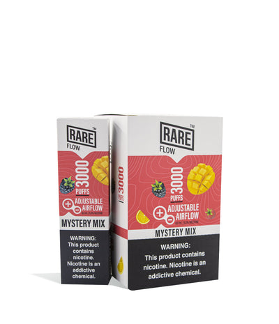 Mystery Mix Rare Flow Disposable Device 8pk on white studio background