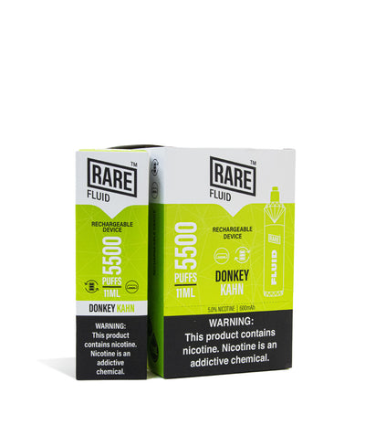 Donkey Kahn Rare Fluid Disposable 10pk on White Studio Background