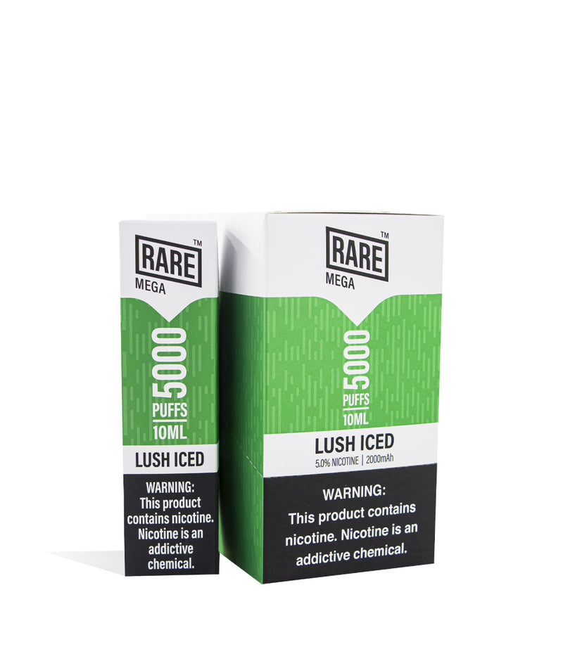 Lush Iced Rare Mega Disposable Device 10pk on white studio background