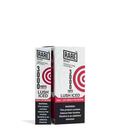 Lush Iced Rare TFN Tobacco Free Nicotine Disposable Device 10pk on white studio background