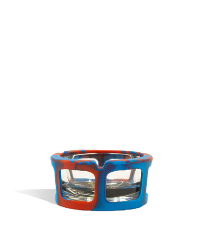 Single front view Alien Ape Glass Ashtray with Silicone Shell 6pk on white studio background