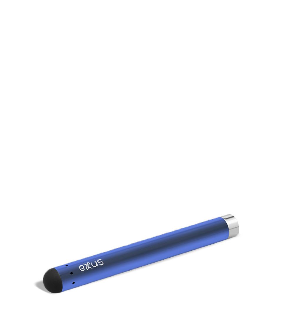 Cosmic Blue bottom view Exxus Vape Slim Auto Draw Cartridge Vaporizer on white studio background