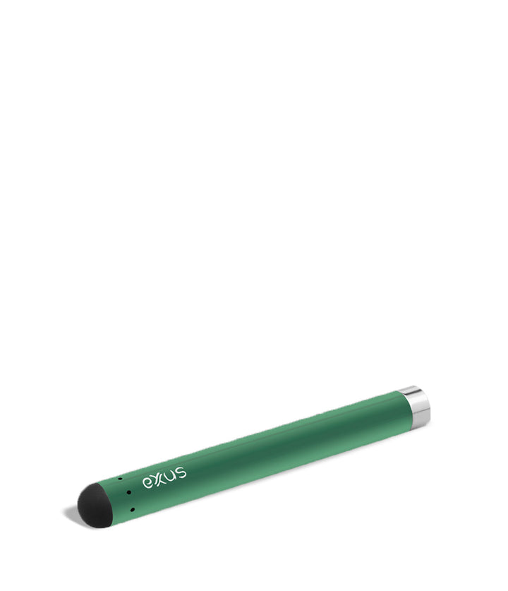 Cosmic Green bottom view Exxus Vape Slim Auto Draw Cartridge Vaporizer on white studio background