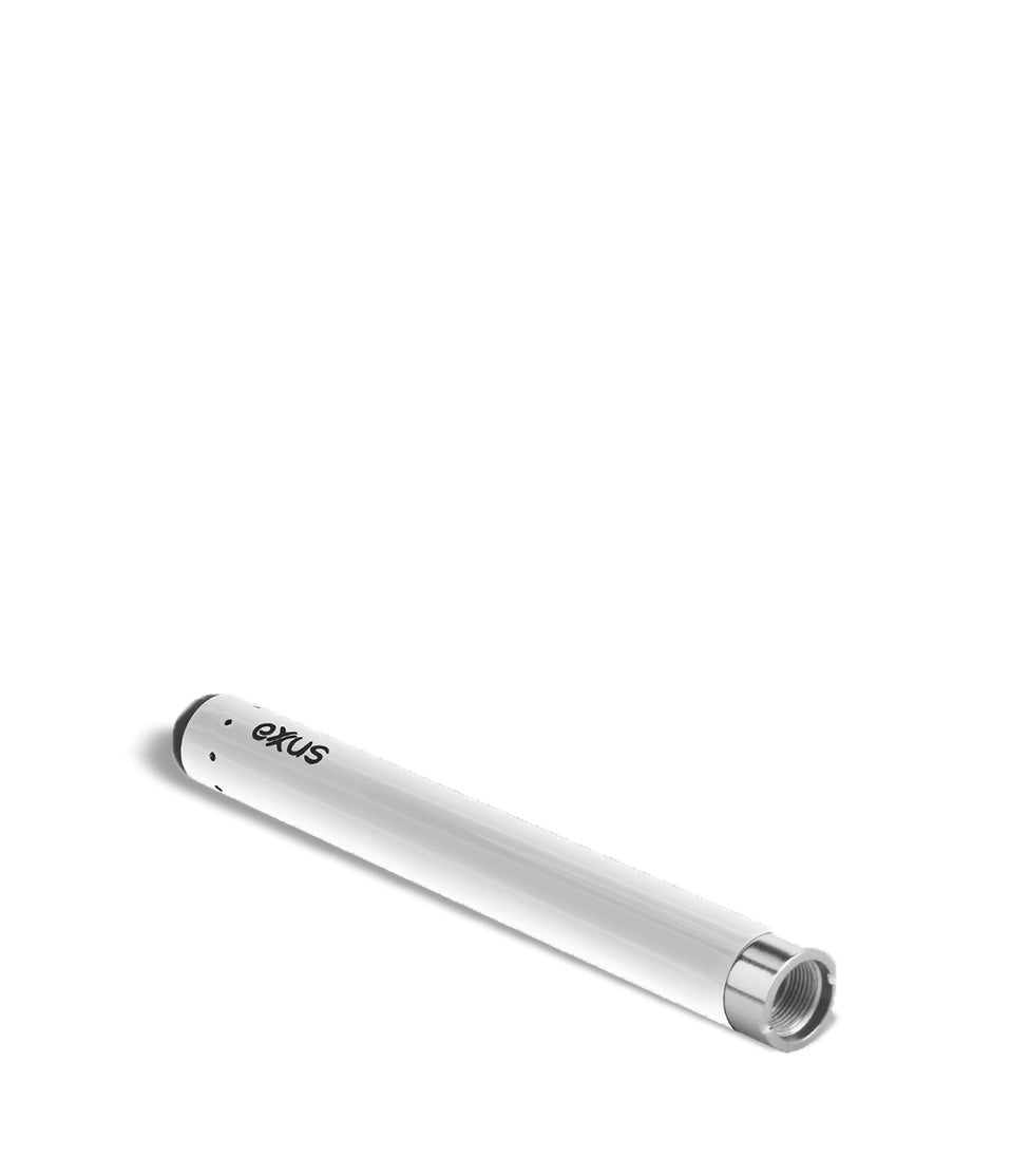 Pearl top view Exxus Vape Slim Auto Draw Cartridge Vaporizer on white studio background