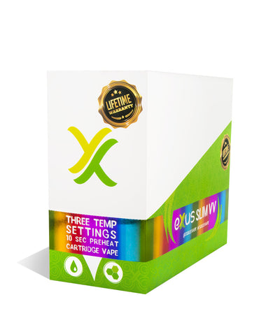 Full Color Exxus Slim VV Cartridge Vaporizer 12pk on white background