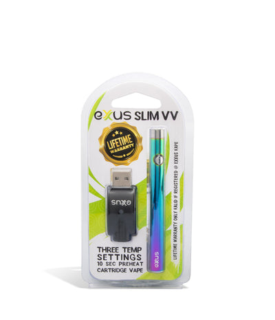 Full Color single pack Exxus Slim VV Cartridge Vaporizer 12pk on white background