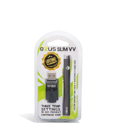 Gunmetal single pack Exxus Slim VV Cartridge Vaporizer 12pk on white background