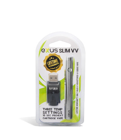 SIlver single pack Exxus Slim VV Cartridge Vaporizer 12pk on white background
