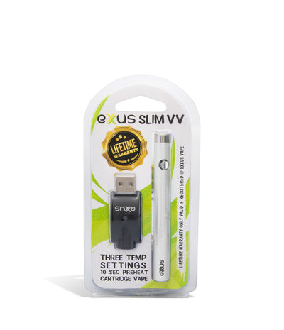 White single pack Exxus Slim VV Cartridge Vaporizer 12pk on white background