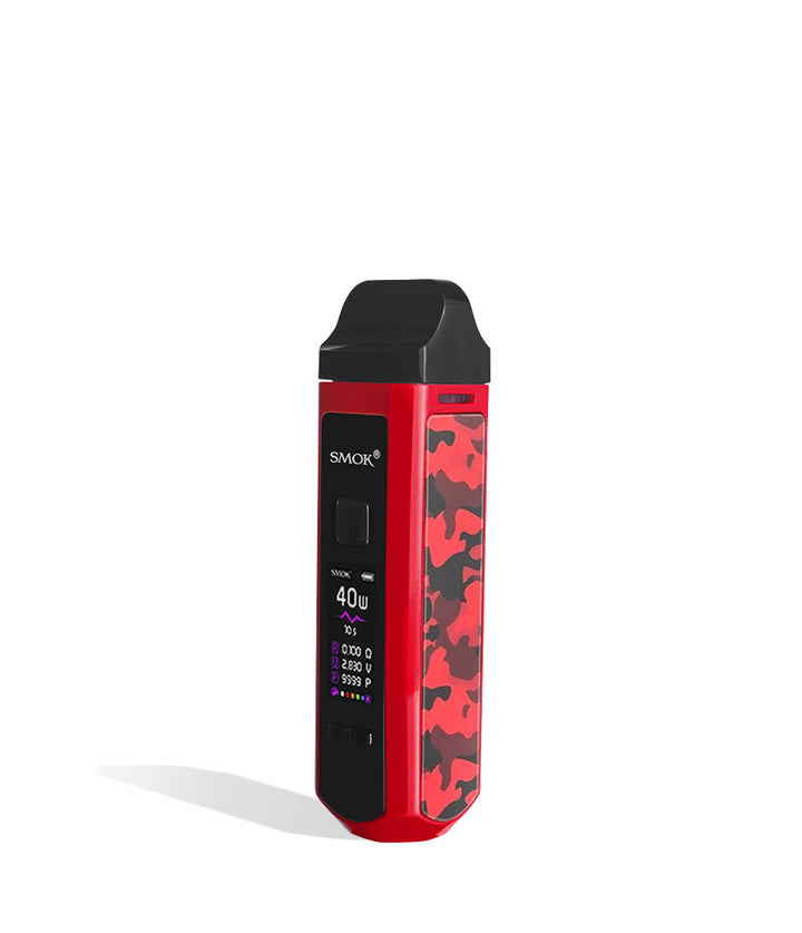 Red Camouflage SMOK RPM40 Pod Mod Kit side view on white background