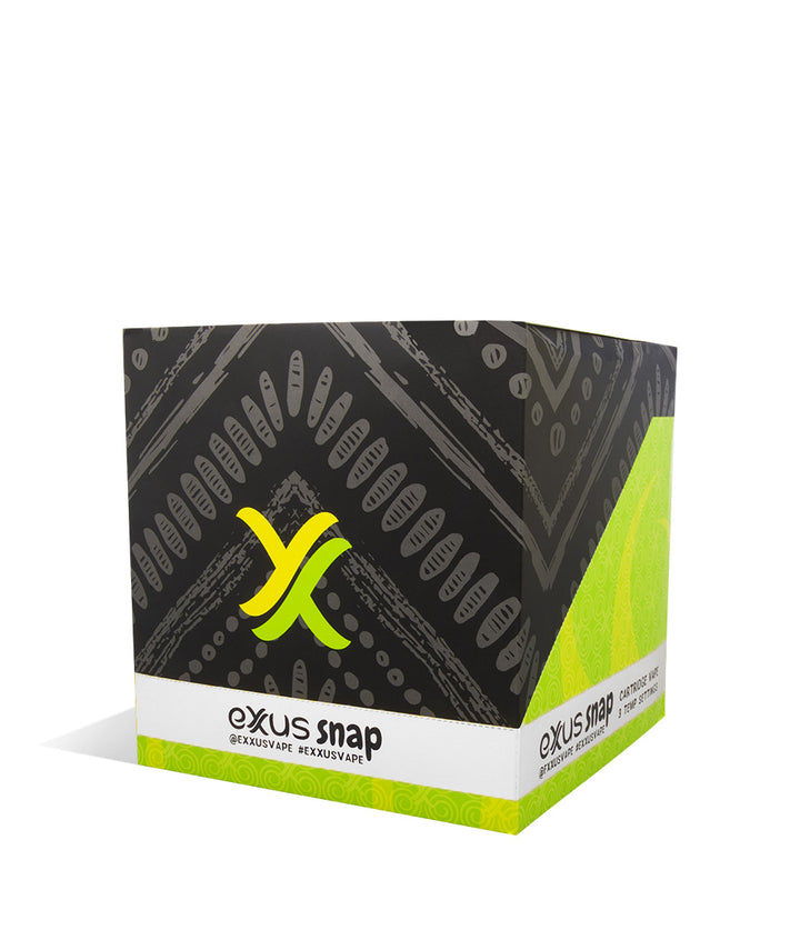Silver front view Exxus Vape Snap Cartridge Vaporizer 12pk on white studio background