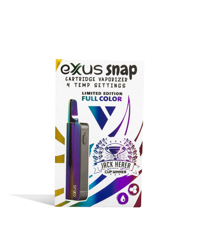 Full Color Packaging Exxus Vape Snap VV Cartridge Vaporizer on white background