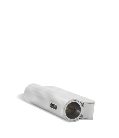 Silver Tech top view Exxus Vape Snap VV Mini Cartridge Vaporizer on white studio background