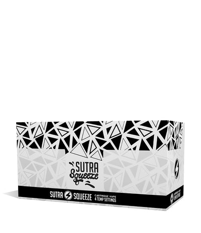 Black front view  Sutra Vape Squeeze Cartridge Vaporizer 6pk on white background
