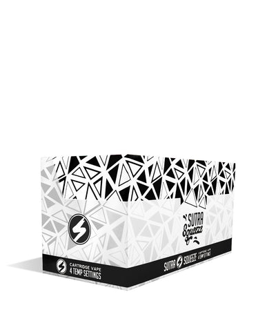 Black side view Sutra Vape Squeeze Cartridge Vaporizer 6pk on white background