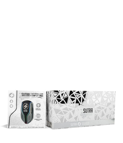Silver w/single pack Sutra Vape Squeeze Cartridge Vaporizer 6pk on white background