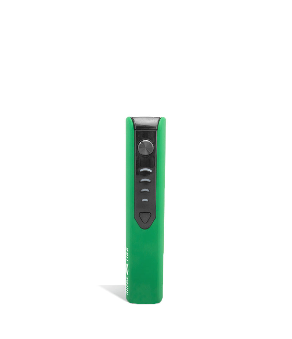 Green face view Sutra Vape STIK 1100 Cartridge Vaporizer on white studio background