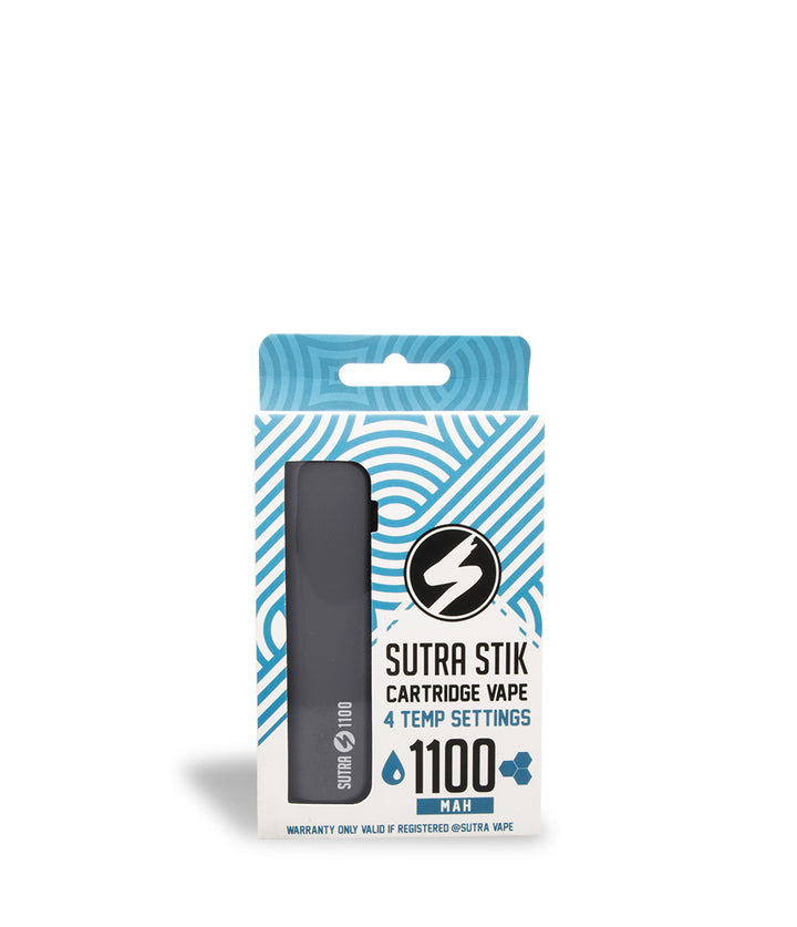 Charcoal Box front view Sutra Vape STIK 1100 Cartridge Vaporizer on white studio background