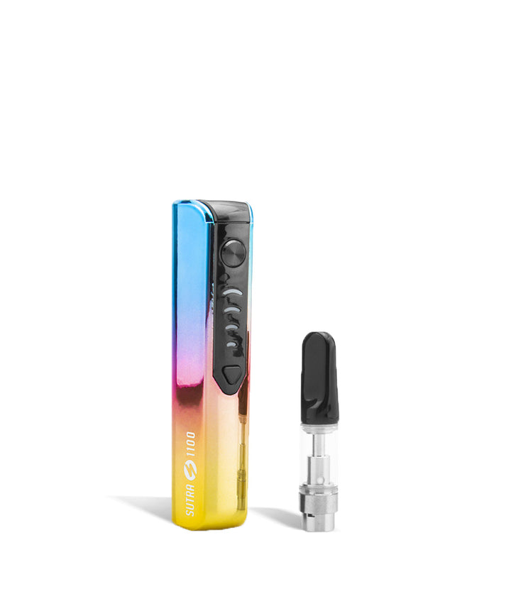 Full Color side with cartridge Sutra Vape STIK 1100 Cartridge Vaporizer on white studio background