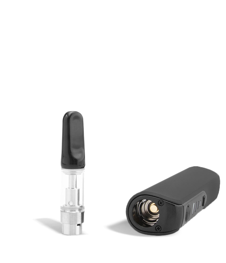 Charcoal top view Sutra Vape STIK 1100 Cartridge Vaporizer on white studio background