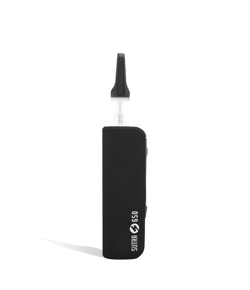 Black Front Sutra Vape STIK 650 Cartridge Vaporizer on white background