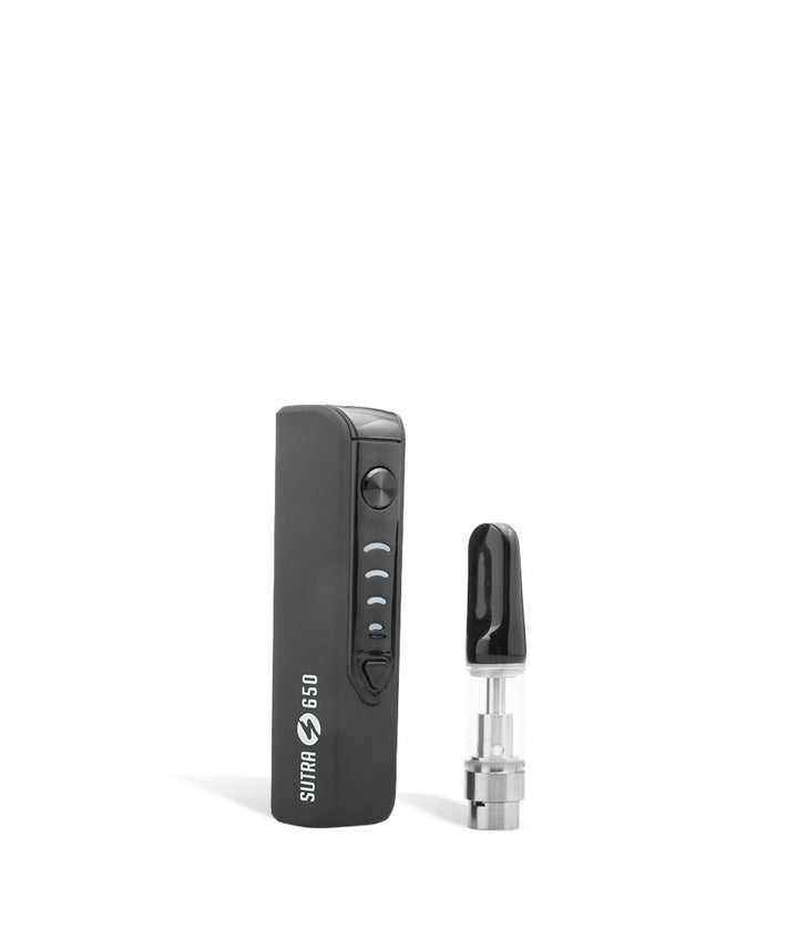 Charcoal side view Sutra Vape STIK 650 Cartridge Vaporizer on white background