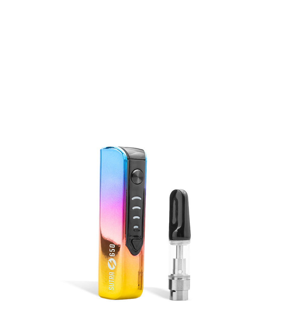 Full Color side view Sutra Vape STIK 650 Cartridge Vaporizer on white background