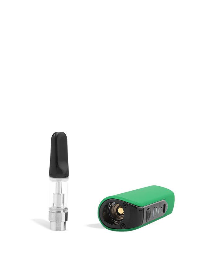 Green top view Sutra Vape STIK 650 Cartridge Vaporizer on white background