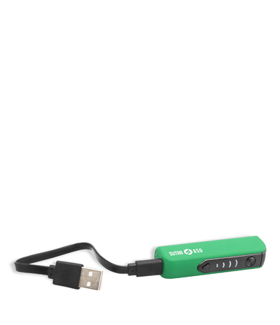 Green with charger Sutra Vape STIK 650 Cartridge Vaporizer on white background