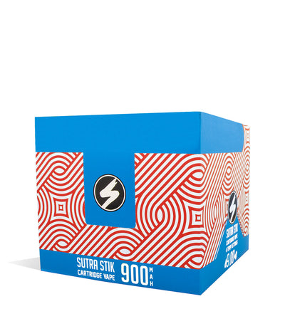 Blue front view Sutra Vape STIK 900 Variable Voltage Cartridge 12pk on white background