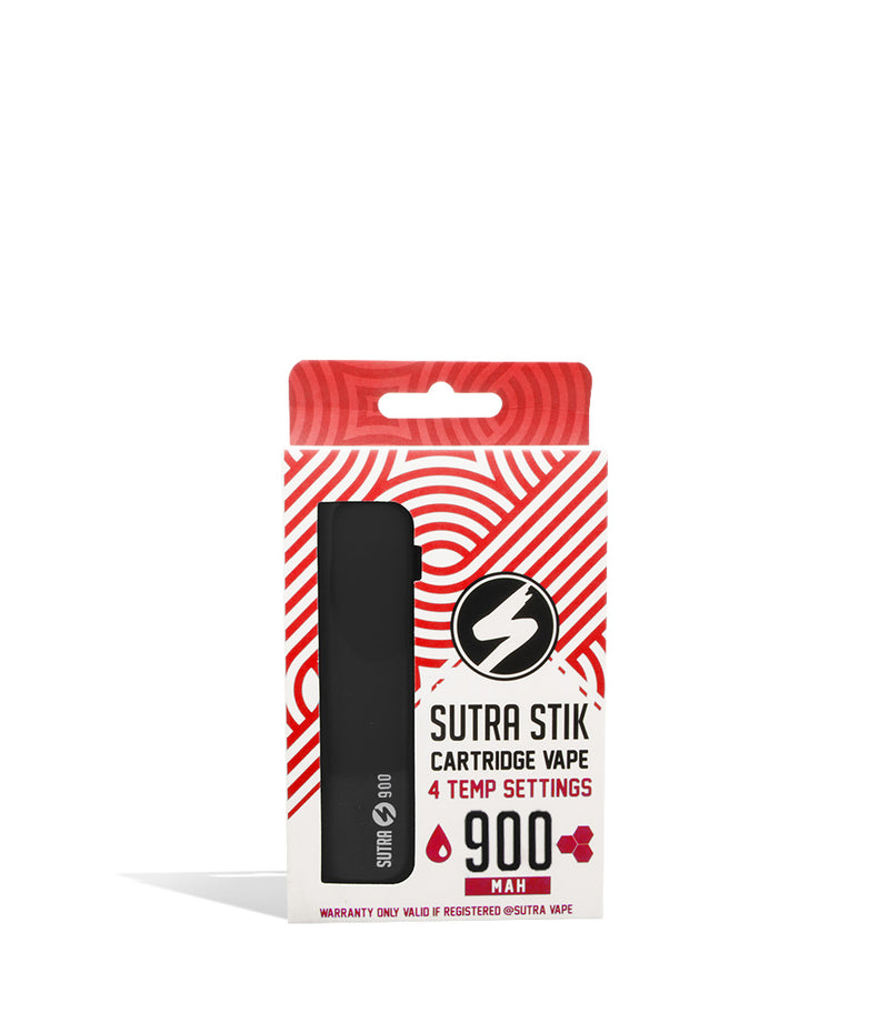 Black single pack Sutra Vape STIK 900 Variable Voltage Cartridge 12pk on white background