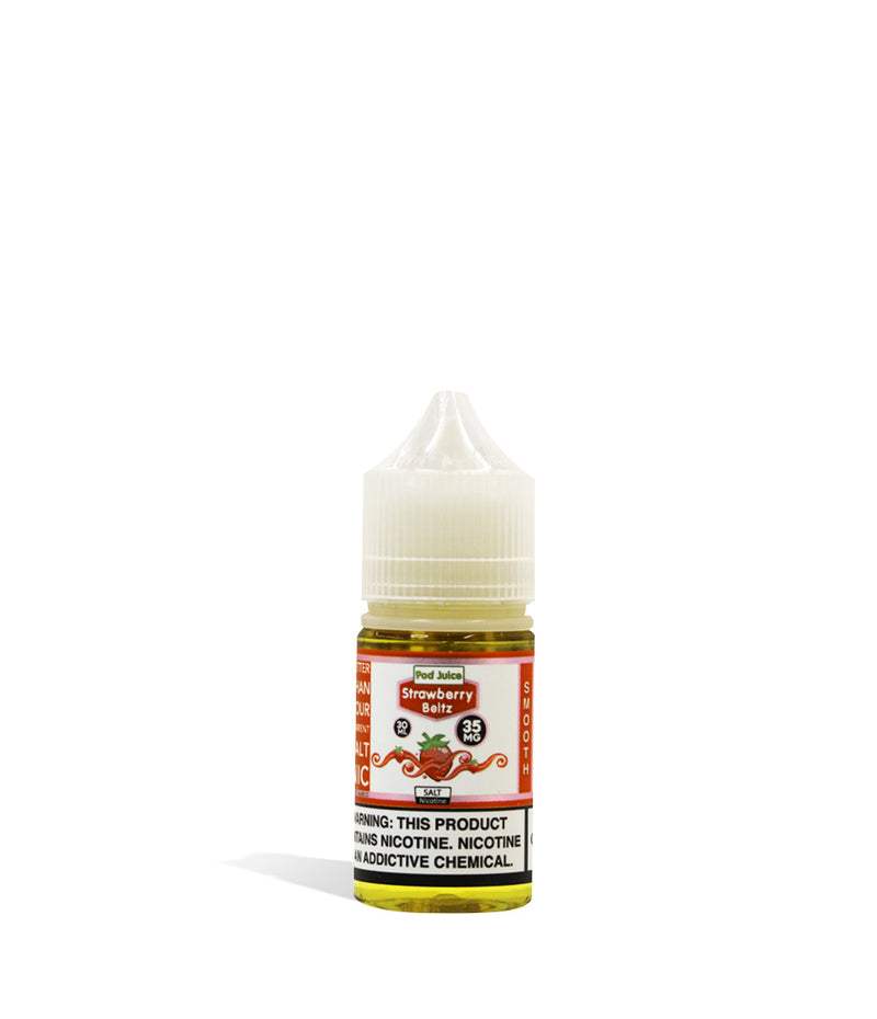 Strawberry Beltz Pod Juice Salt Nicotine 30ML 35MG on white background