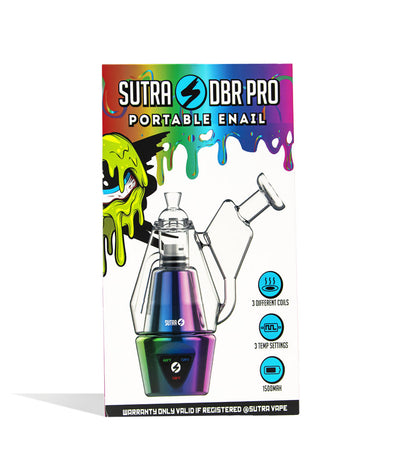 Full Color Sutra Vape DBR Pro Portable Concentrate Vaporizer Packaging on white background