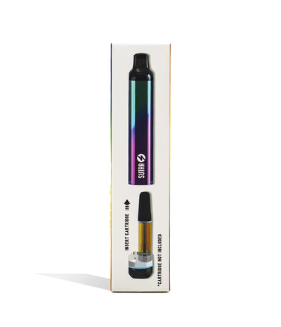 Full Color Sutra Vape SILO Auto Draw Cartridge Vaporizer Packaging Front View on White Background