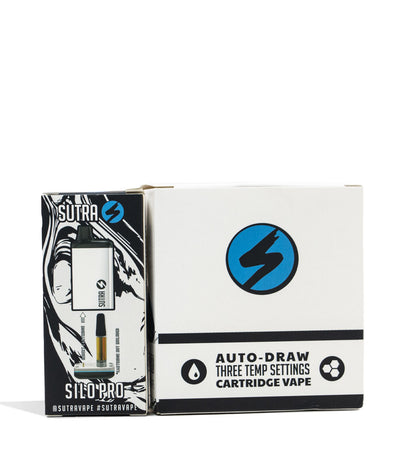 Pearl Sutra Silo Pro Cartridge Vaporizer 6pk Packaging Front View on White Background