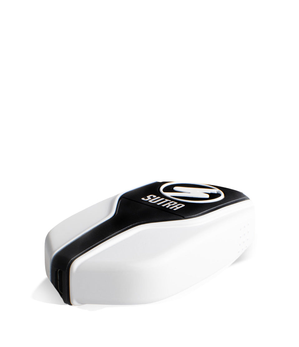 White charging port Sutra Vape Squeeze Cartridge Vaporizer on white studio color