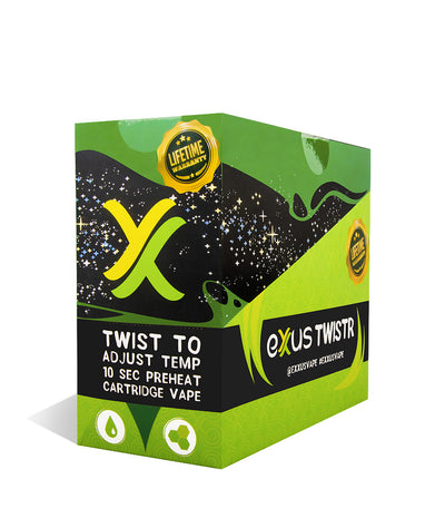 cosmic black Exxus Vape Twistr Cartridge Vaporizer 12pk on white background